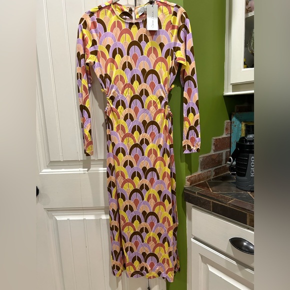Celeste Geo Print Cutout Cotton Jersey Dress
Cara Cara size S - Picture 5 of 7